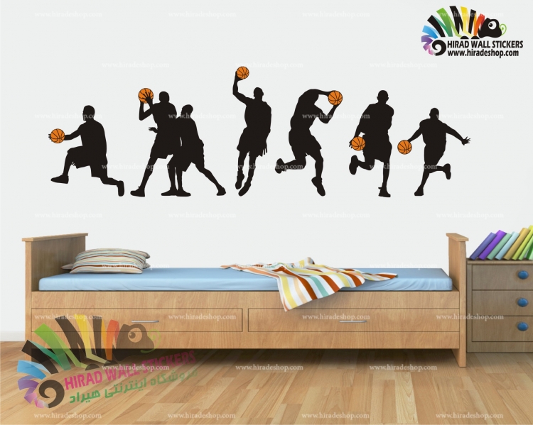 استیکر و برچسب دیواری ورزشی بسکتبال کوبی برایانت ، basketball کد h1304 استیکر و برچسب دیواری ورزشی بسکتبال کوبی برایانت ، basketball کد h1304
