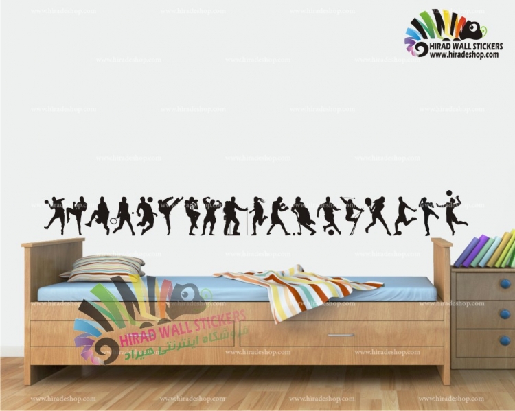 استیکر پک ورزشی باشگاه ، GYM WALL STICKERS کد h569