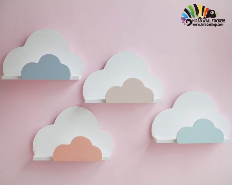 شلف دیواری طرح ابر cloud wall shelf کد hacs007 شلف دیواری طرح ابر cloud wall shelf کد hacs007