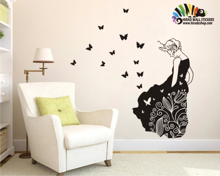 استیکر و برچسب دیواری دختری در باد دخترانه girl in the wind wallstickerکد h093 استیکر و برچسب دیواری دختری در باد دخترانه girl in the wind wallstickerکد h093