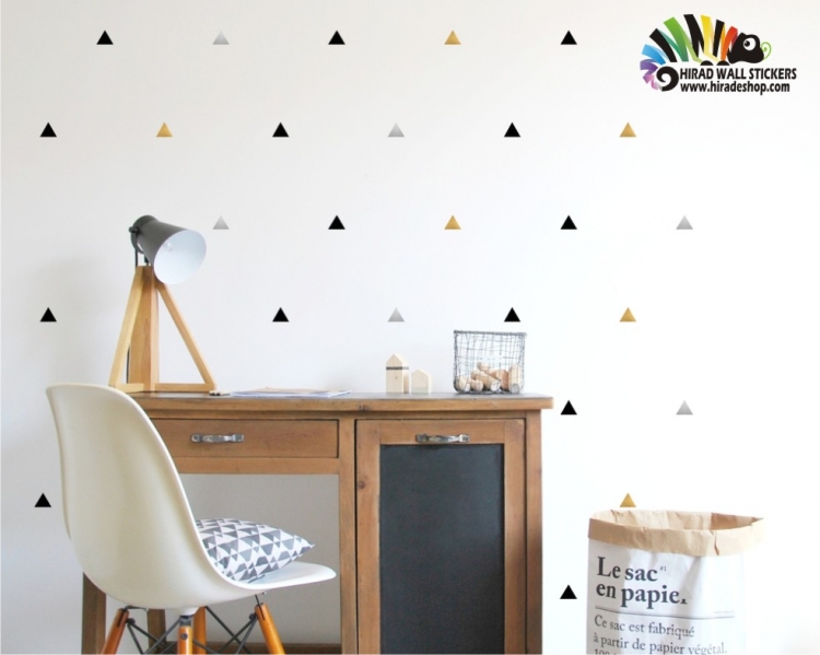 استیکر طرح مثلث triangle wall sticker کد h425