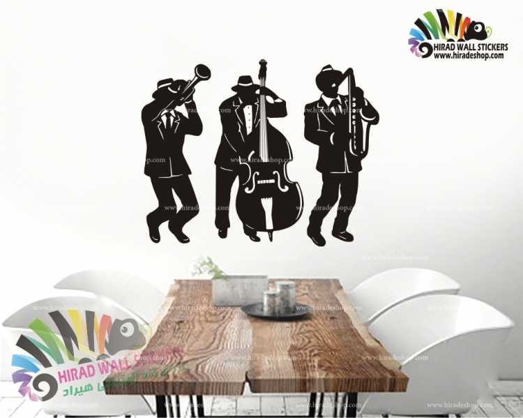 استیکرو برچسب دیواری زیبای موزیسین ها کد h830