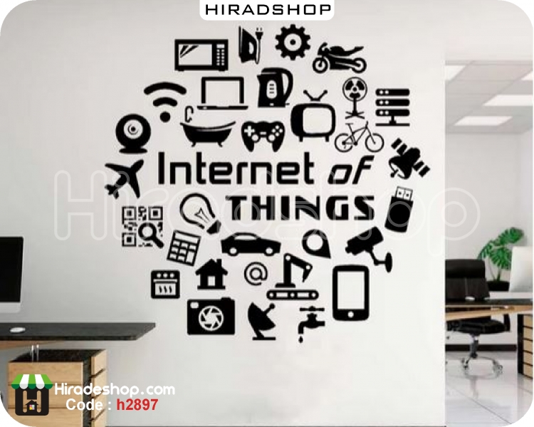 استیکر اداری ایکون های اینترنتی motivational wallstickers کد h2897