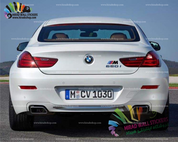 استیکر روی اتومبیل طرح بی‌ام‌و ام‌پاور BMW - M Power Wallstickers کد h1171