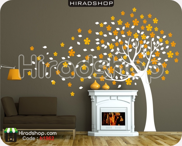 استیکر و برچسب دیواری درخت پاییزی fall tree wallsticker کدh1962 استیکر و برچسب دیواری درخت پاییزی fall tree wallsticker کدh1962
