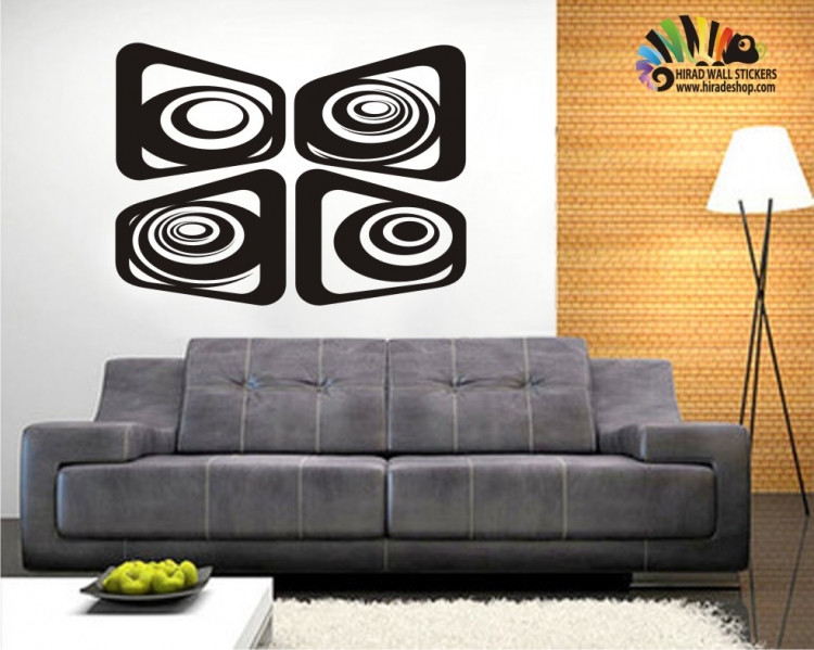 استیکر و برچسب دیواری مستطیل و بیضی 3d کد h292 استیکر و برچسب دیواری مستطیل و بیضی 3d کد h292
