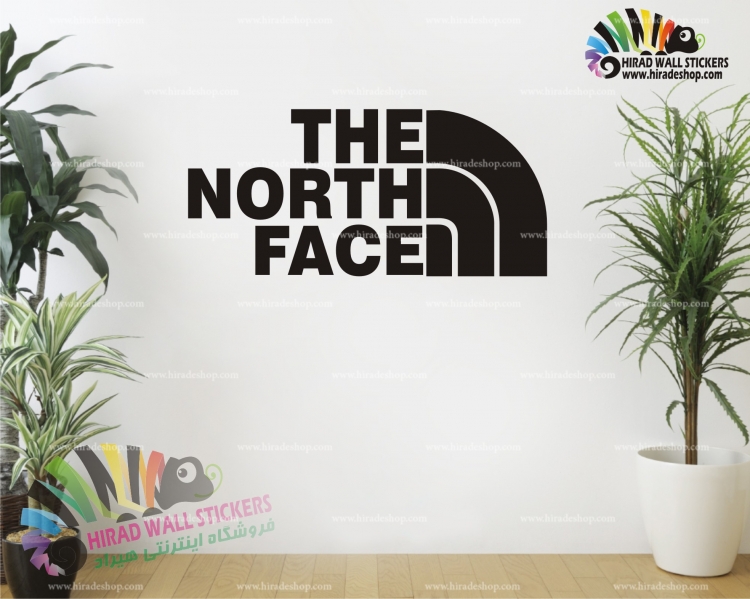 استیکر دیواری آرم‌های معروف برند نورث فیس The North Face Wallstickers کد h1196