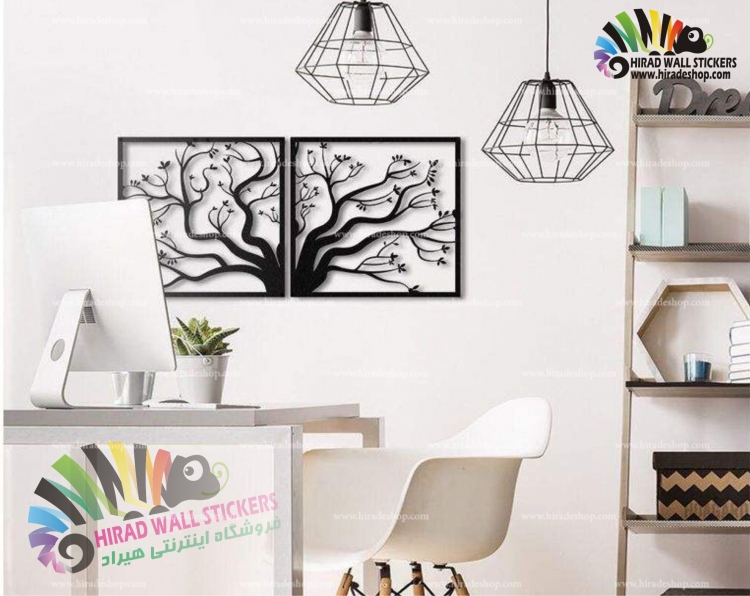 استیکر و برچسب دیواری قاب عکس درخت و شاخه کد h1271 استیکر و برچسب دیواری قاب عکس درخت و شاخه کد h1271