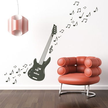 استیکر و برچسب دیواری  گیتار الکتریک electrik guitar wall stickers کدh127