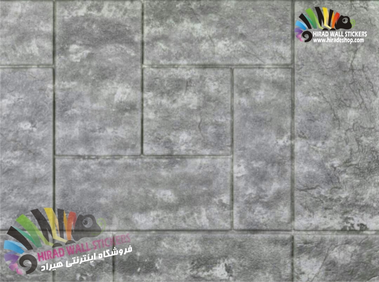 دیوارپوش فومی پشت چسبدار طرح سنگ روس خاکستری طوسی کد M-Silver Gray