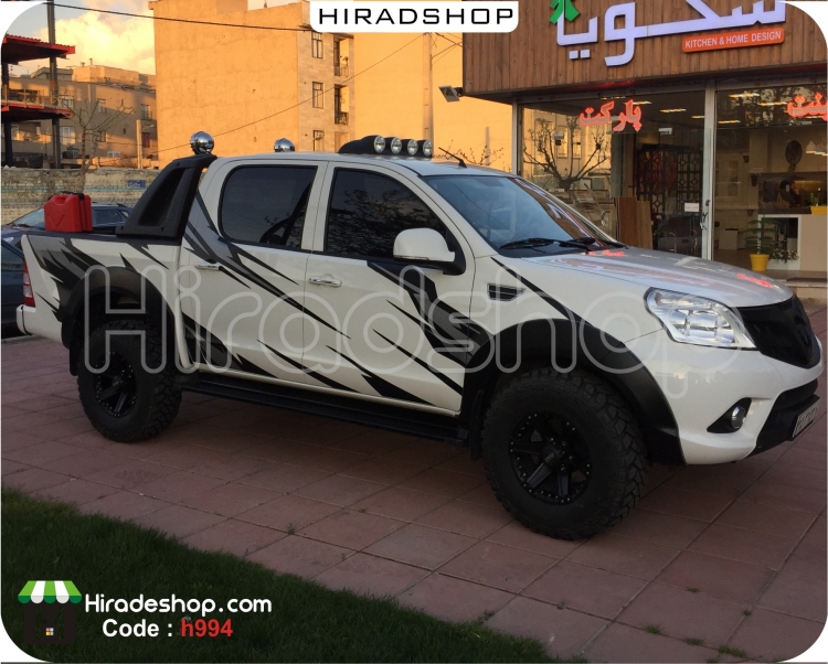 استیکر و برچسب ماشین و اتومبیل آفرود  Car Lightning Design Wallstickers کد h994