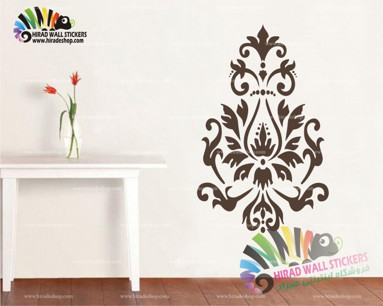 استیکر دیواری مدرن طرح داماسک Damask Design Wallstickers کد h1071