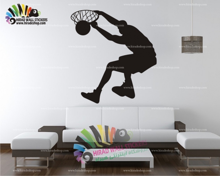 استیکر و برچسب دیواری  اسلمپ دانک بسکتبال کد h637 استیکر و برچسب دیواری  اسلمپ دانک بسکتبال کد h637