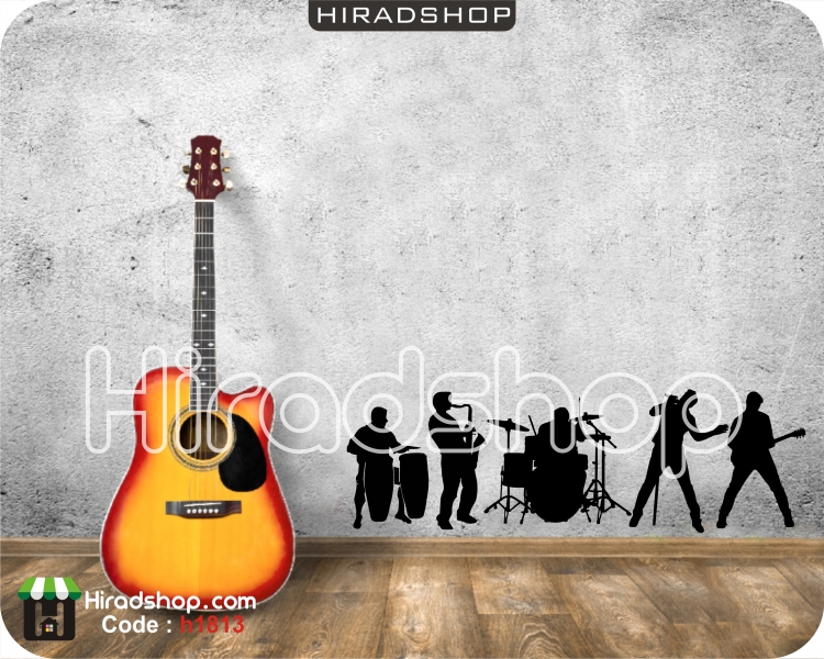 استیکر و برچسب دیواری گروه ساز و موسیقیinstruments group wallstickers کد h1813 استیکر و برچسب دیواری گروه ساز و موسیقیinstruments group wallstickers کد h1813