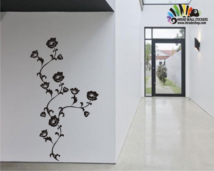 استیکر و برچسب دیواری گل ملیکا کد h285 استیکر و برچسب دیواری گل ملیکا کد h285