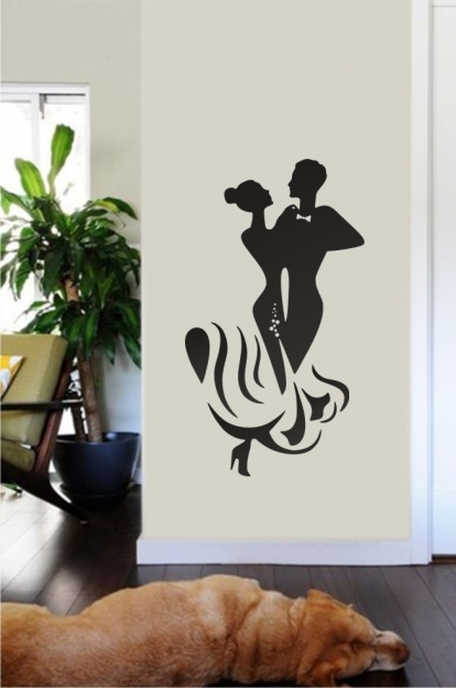  استیکر و برچسب دیواری عروس و داماد h259 bride and groom wall stickers 