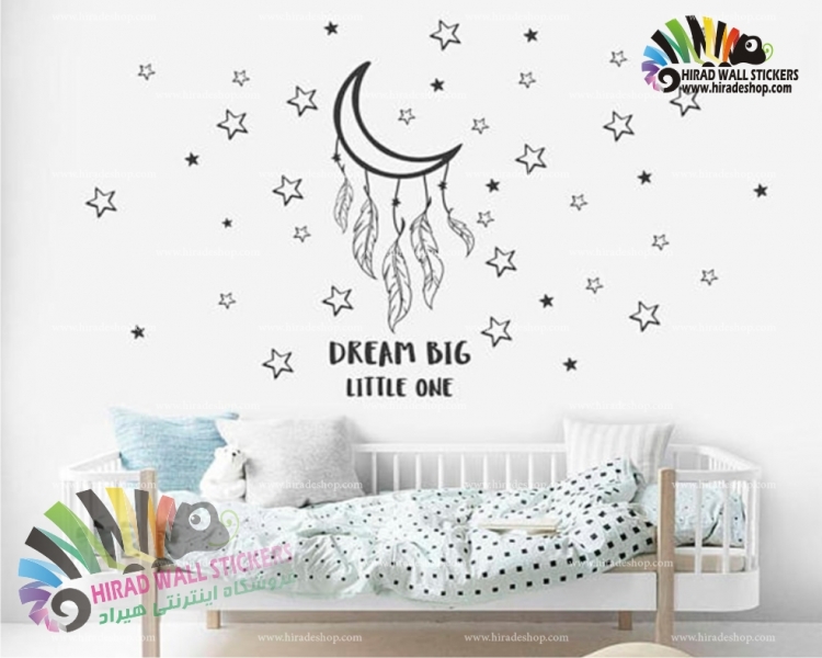 استیکر رویای بزرگ کوچولوها Dream Big Little One Wallstickers کد h973 استیکر رویای بزرگ کوچولوها Dream Big Little One Wallstickers کد h973
