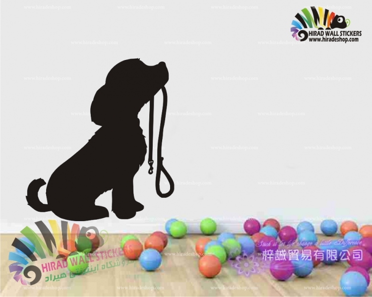 استیکر و برچسب دیواری پت شاپ سگ Pet Shop Dog Wallstickers کد h1464