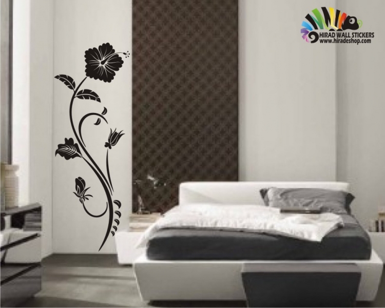 استیکر و برچسب دیواری شاخه گل تکی کد h153 استیکر و برچسب دیواری شاخه گل تکی کد h153