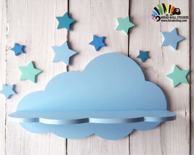 شلف ابر و ستاره cloud and star shelf کدhacs001