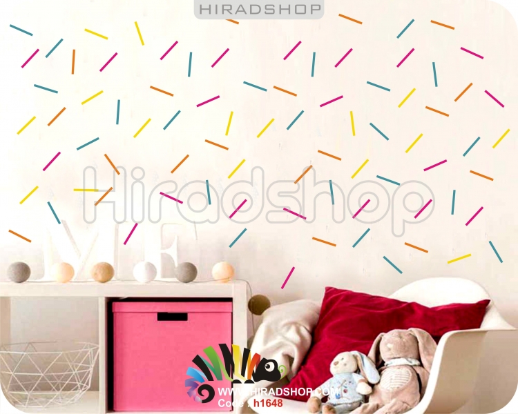 استیکر پک تکرار شونده مستطیل rectangel pack wallstickers کد h1648