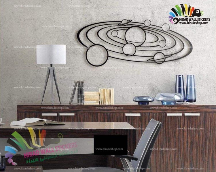 استیکر دیواری مدرن منظومه شمسی Solar System Wallstickers کد h1145