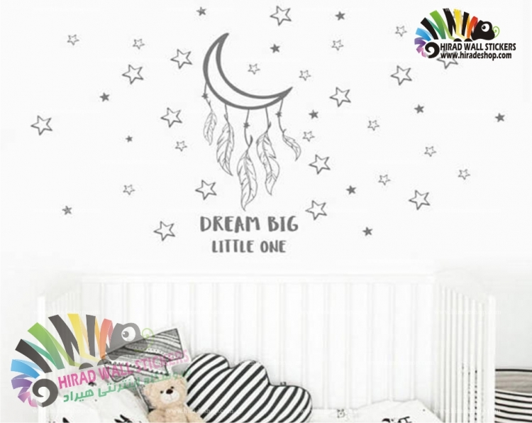 استیکر رویای بزرگ کوچولوها Dream Big Little One Wallstickers کد h973