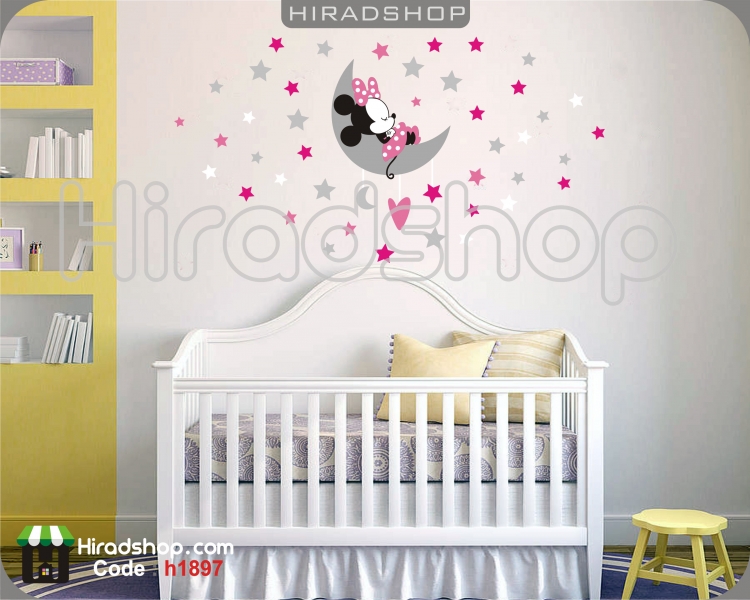 استیکر و برچسب دیواری اتاق کودک مینی موس mini mouse wallstickerکد h1897 استیکر و برچسب دیواری اتاق کودک مینی موس mini mouse wallstickerکد h1897