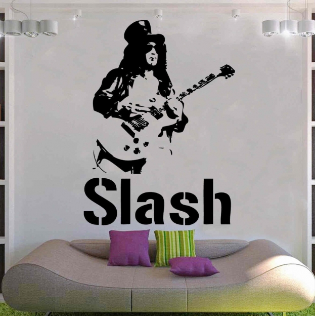 استیکر مرد گیتاریست guitarist wallstickerکد h088