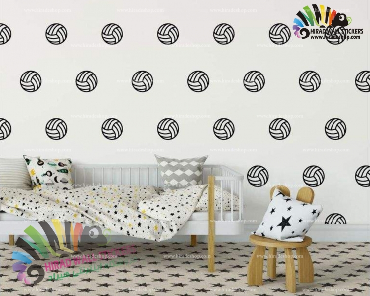 استیکر دیواری پک تکرار شونده ورزشی توپ والیبال Volleyball Wallstickers کد h1228 استیکر دیواری پک تکرار شونده ورزشی توپ والیبال Volleyball Wallstickers کد h1228