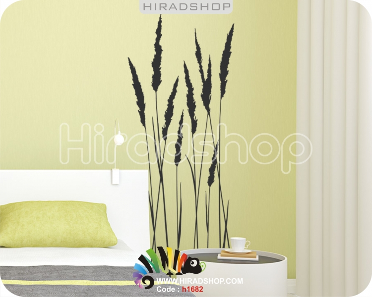 استیکر و برچسب دیواری گل و گیاه وخوشه گندم کد h1682