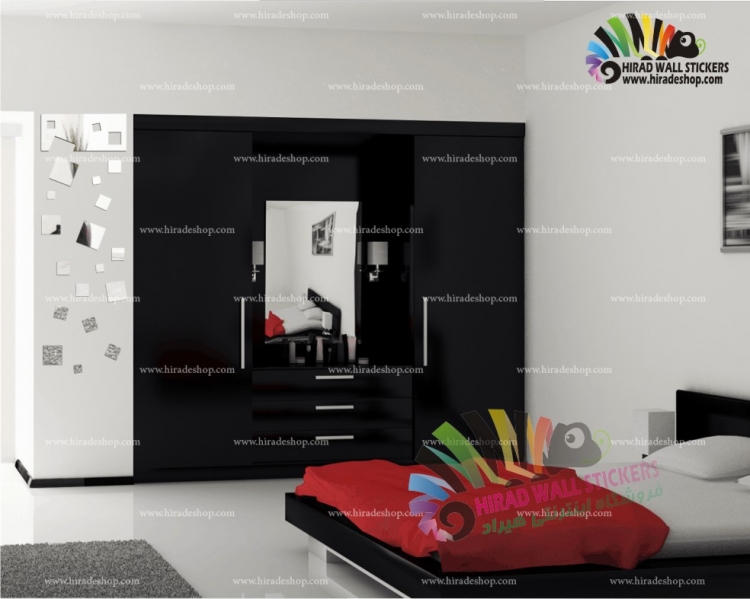 آینه طرح مربع کد hpa038