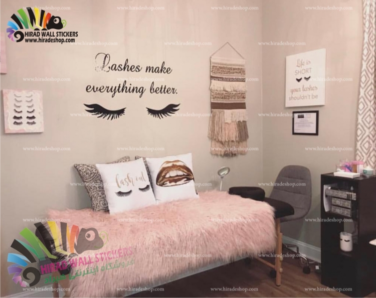 استیکر و برچسب دیواری آرایشگاه زنانه کاشت مژه Planting Eyelashes Wallstickers کد h1084 استیکر و برچسب دیواری آرایشگاه زنانه کاشت مژه Planting Eyelashes Wallstickers کد h1084