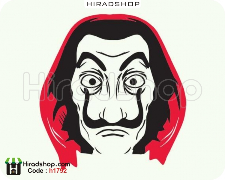 استیکر و برچسب دیواری شخصیت فیلم money heist wallstickers کد h1792 استیکر و برچسب دیواری شخصیت فیلم money heist wallstickers کد h1792
