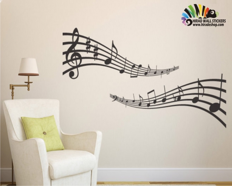 استیکر نوار نت های موسیقیmusic کد h032 استیکر نوار نت های موسیقیmusic کد h032