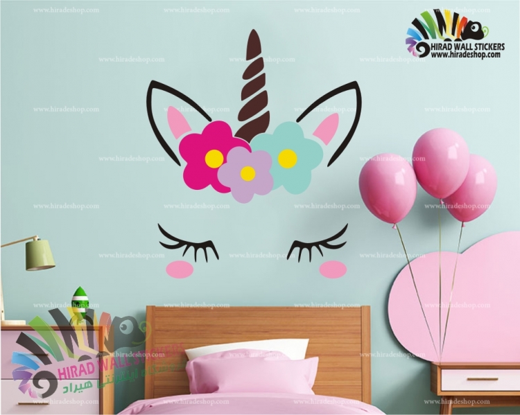 استیکر اتاق کودک اسب تک شاخ یونی کورن unicorn wall stickers کدh786 استیکر اتاق کودک اسب تک شاخ یونی کورن unicorn wall stickers کدh786