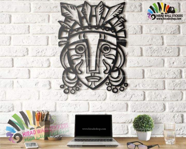 استیکر و برچسب دیواری اریگامی سرخپوست کد h1269 استیکر و برچسب دیواری اریگامی سرخپوست کد h1269