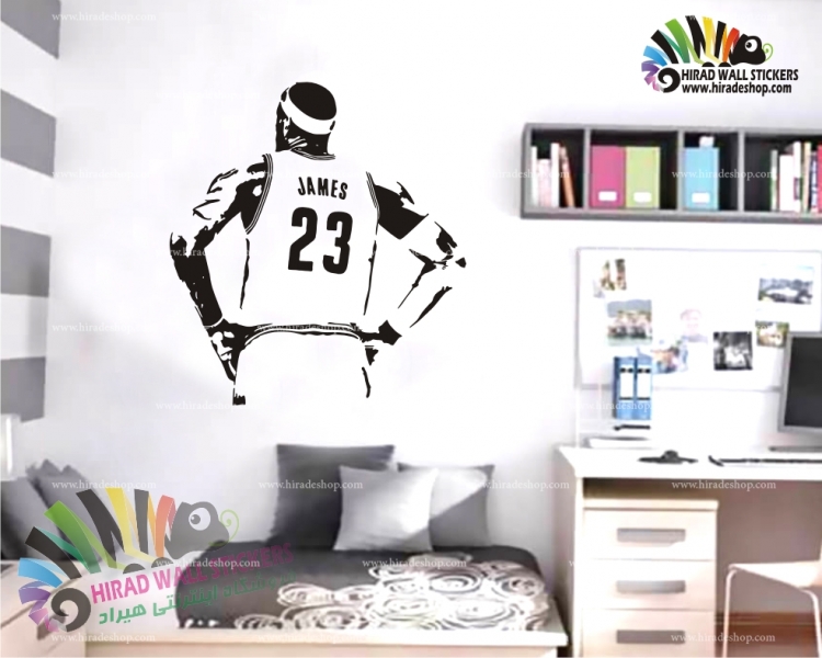 استیکر بسکتبال لبرون جیمز basketball wall stickersکد h818 استیکر بسکتبال لبرون جیمز basketball wall stickersکد h818