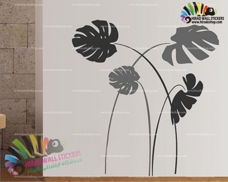 استیکر گل های جنگلی با برگ پهن کد h660 استیکر گل های جنگلی با برگ پهن کد h660