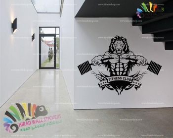 استیکر ورزشی بدنسازی تناسب اندام فیتنس Fitness Wallstickers کد h1468