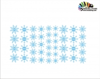 برچسب برفی حراج snow wallstickers کد h2133