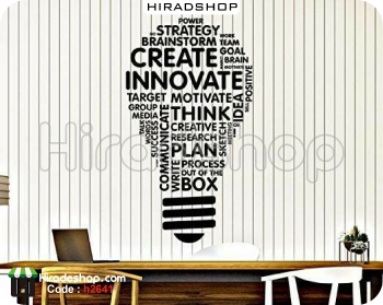 استیکر اداری خلاقیت motivational wallstickers کد h2641