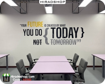 استیکر و برچسب دیواری اداری ,today,office wallstickers کد h3143