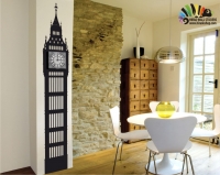 استیکر دیواری آژانس هواپیمایی و ساختمان و سازه های معروف برج ساعت بیگ بن لندن انگلستان England London Big Ben Clock Tower Wallstickers کد h094