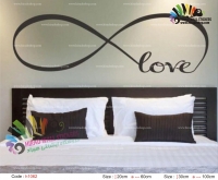 استیکر دیواری مدرن و رمانتیک عشق بی پایان Infinity Love Wallstickers کد h1062