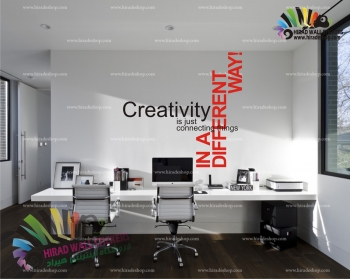 استیکر و برچسب دیواری اداری متن انگیزشی خلاقیت Creativity Text Wallstickers کد h1129