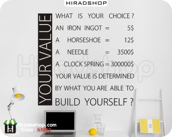 استیکر و برچسب دیواری متن انگیزشی 