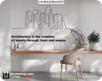 استیکر طراحی و معماری با جمله انگیزشی motivational wallsticker کد h3379