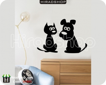 استیکر و برچسب دیواری پت شاپ petshop wallsticker  کدh1803