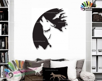 استیکر دیواری حیوانات گرگ Wolf Wallstickers کد h1184